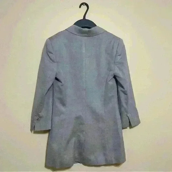 Ted Baker London Working Title Tailored Jacket Blazer Light Gray size 0 Wool - Picture 3 of 16